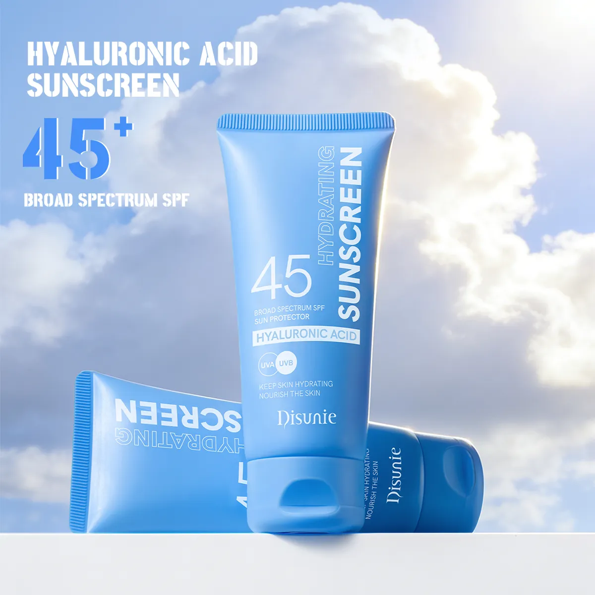 Disunie Hyaluronic Acid Sunscreen SPF 45+ Wholesale | Hydrating Bulk Supplier