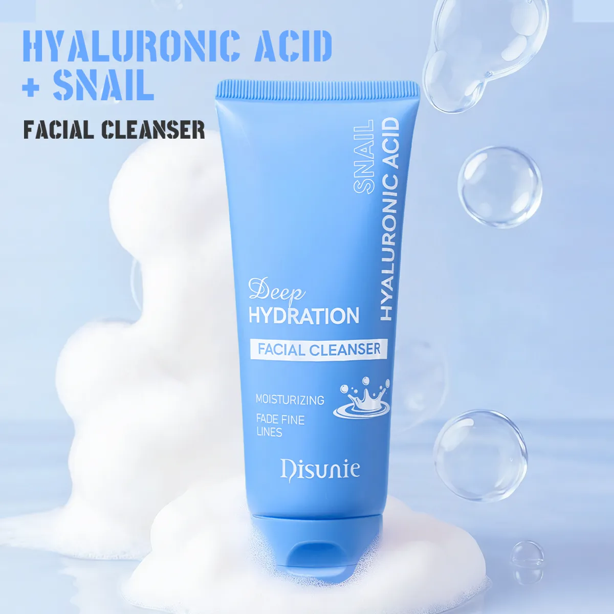 Disunie Hyaluronic Acid & Snail Facial Cleanser Wholesale | Bulk Supplier