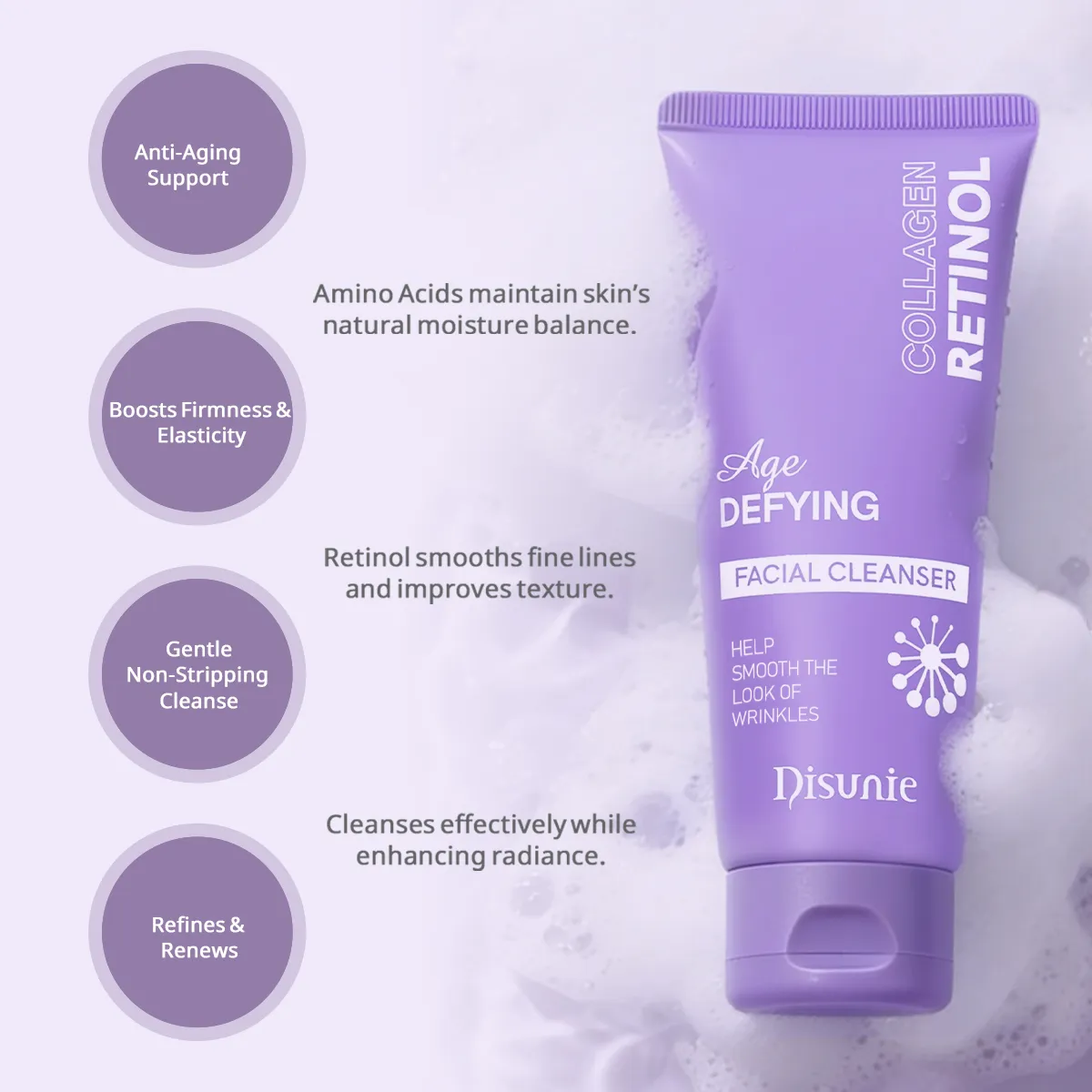 Retinol & Collagen Facial Cleanser Distributor | Wholesale Partnership