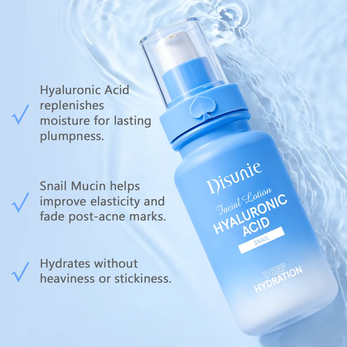 Disunie Hyaluronic Acid & Snail Facial Lotion Supplier | Bulk Wholesale