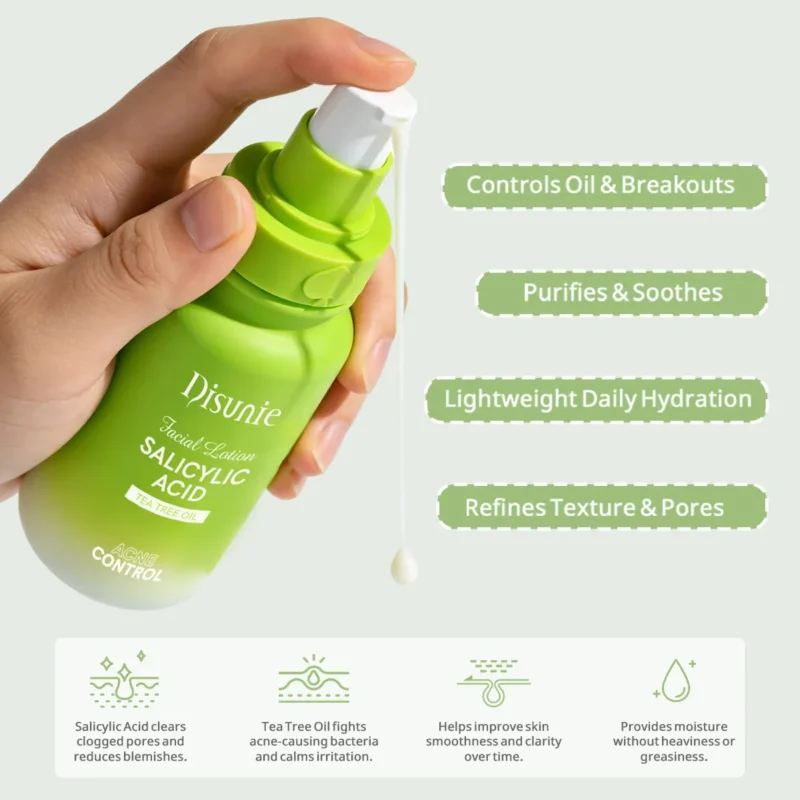 Disunie Salicylic Acid & Tea Tree Oil Facial Lotion Supplier | Bulk Wholesale