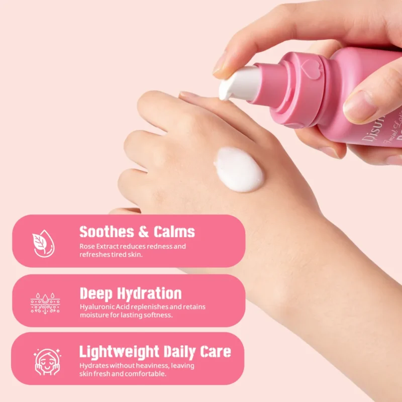 Disunie Rose & Hyaluronic Acid Facial Lotion Distributor | Wholesale Partnership