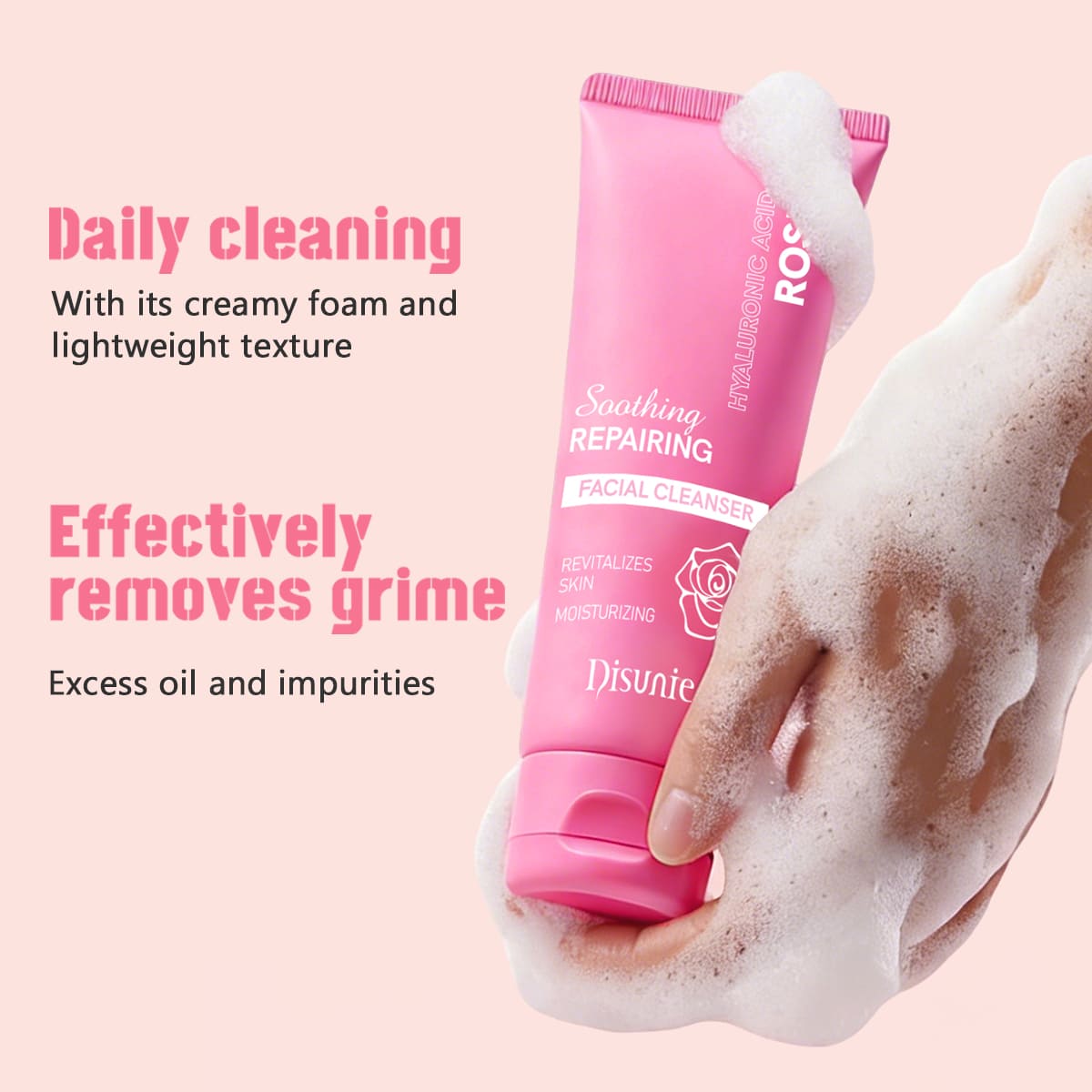 Disunie Rose & Hyaluronic Acid Facial Cleanser