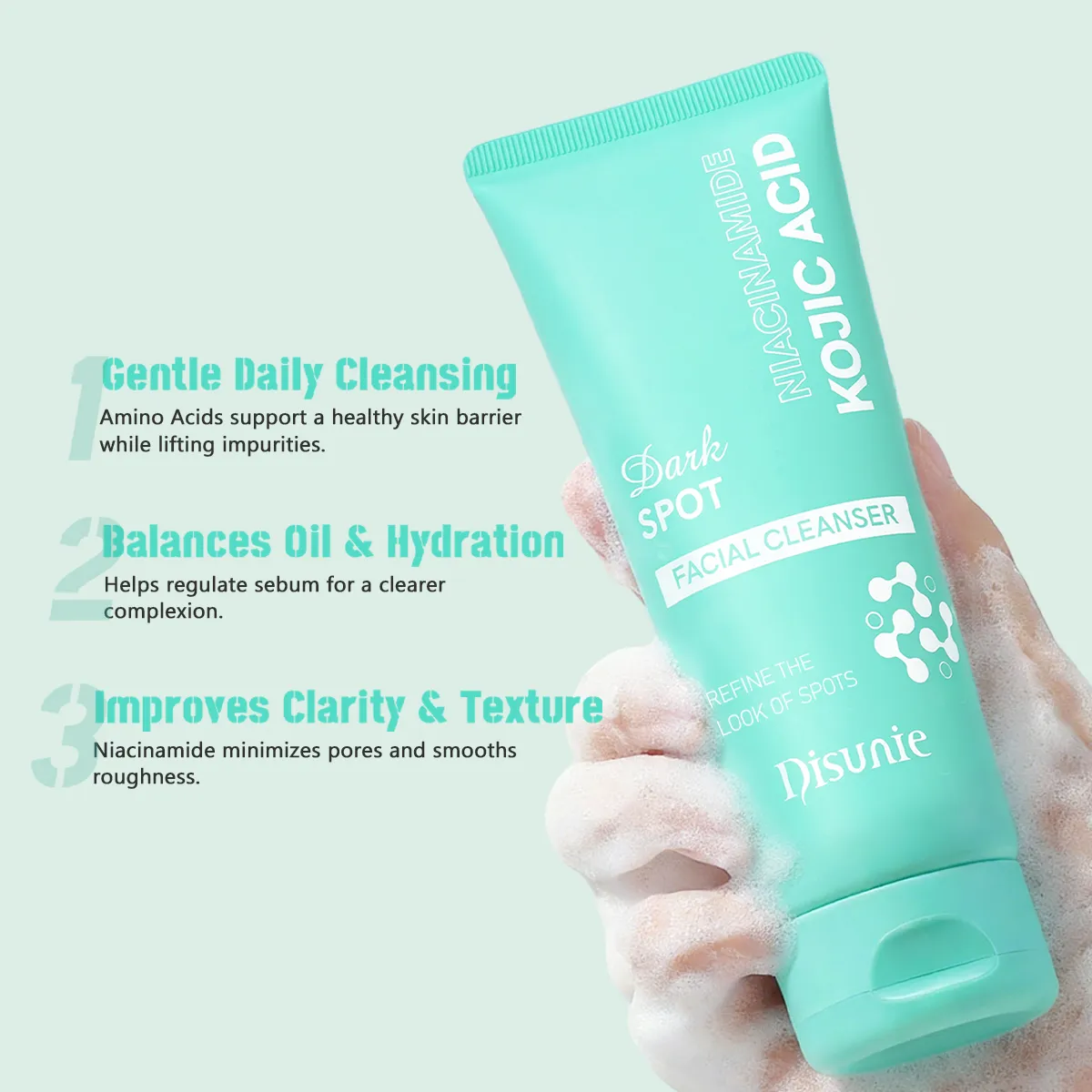 Disunie Kojic Acid & Niacinamide Facial Cleanser Supplier | Bulk Wholesale