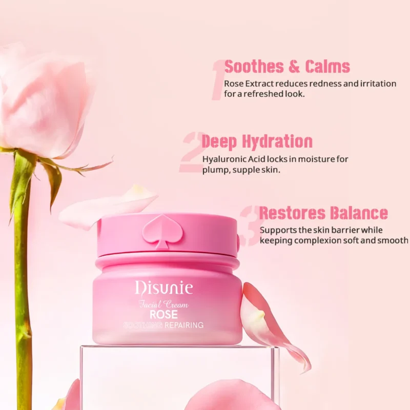 Disunie Rose & Hyaluronic Acid Facial Cream Supplier | Bulk Wholesale