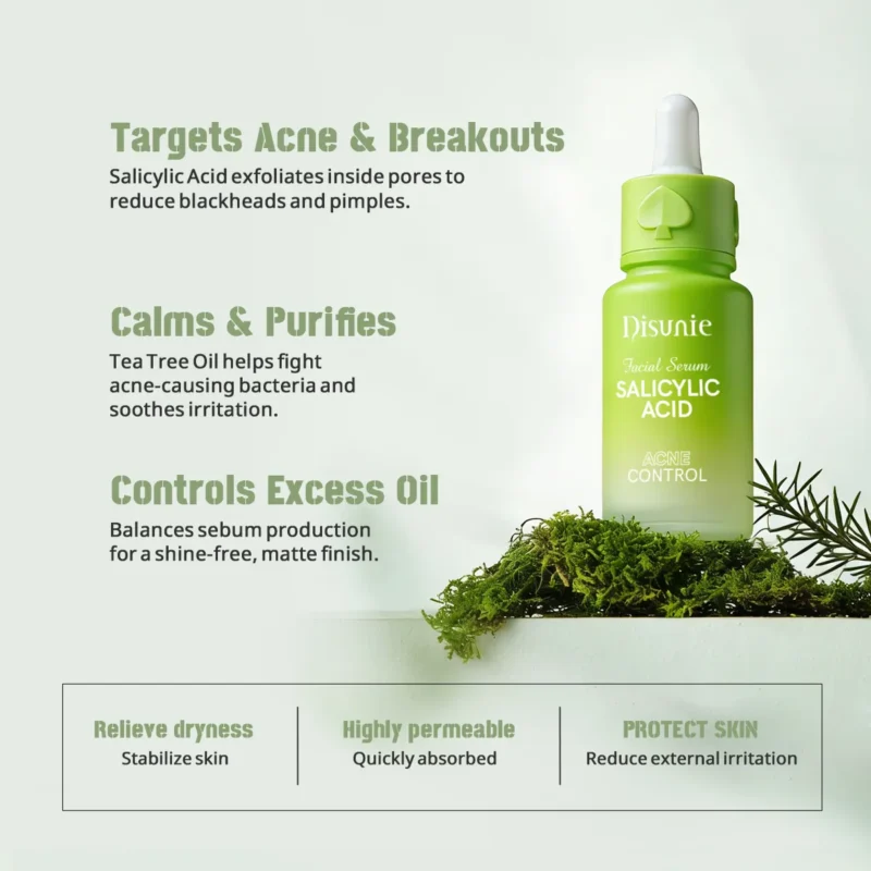 Disunie Salicylic Acid & Tea Tree Oil Facial Serum Supplier | Bulk Wholesale