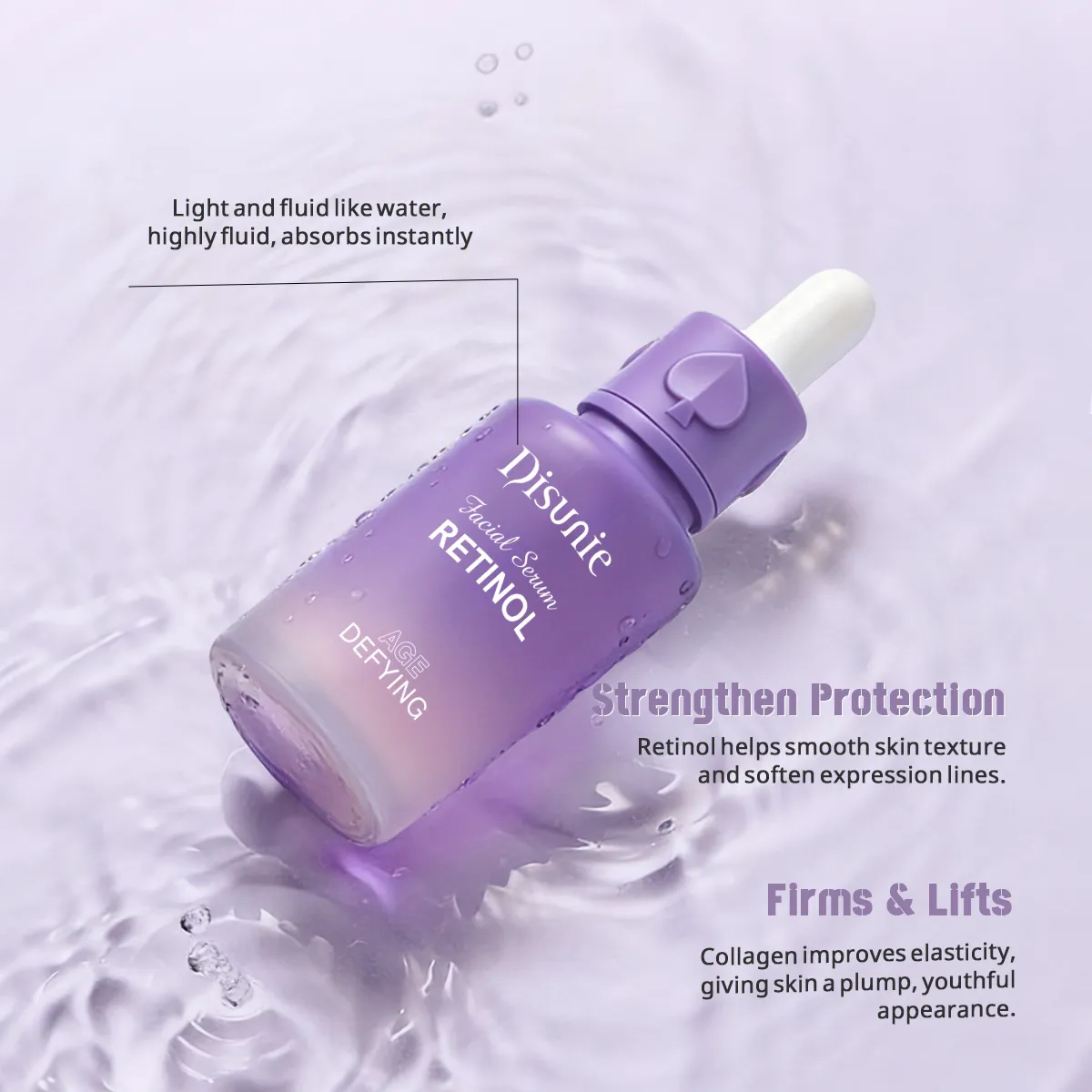 Disunie Retinol & Collagen Facial Serum Supplier | Anti-Wrinkle Bulk Wholesale