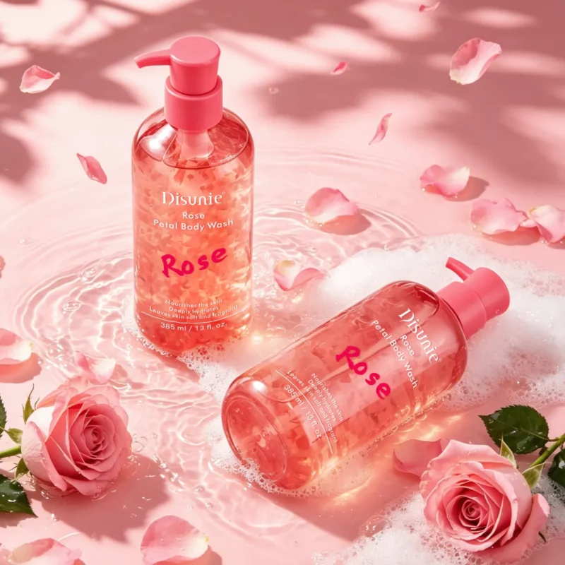 Disunie Rose Petal Body Wash Wholesale | Hyaluronic Acid Bulk Supplier