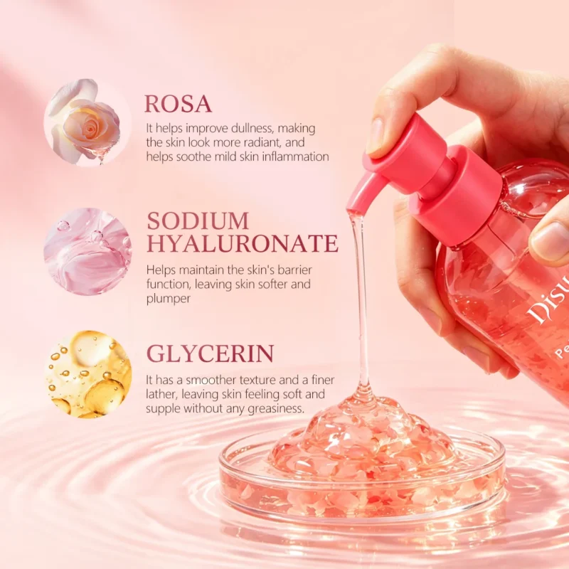 Disunie Rose Petal Body Wash Wholesale | Hyaluronic Acid Bulk Supplier
